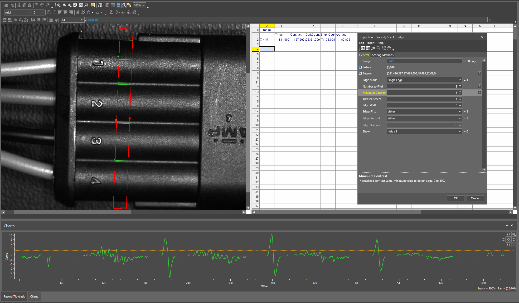 In-Sight] How to access Tool Charts in In-Sight Vision Suite